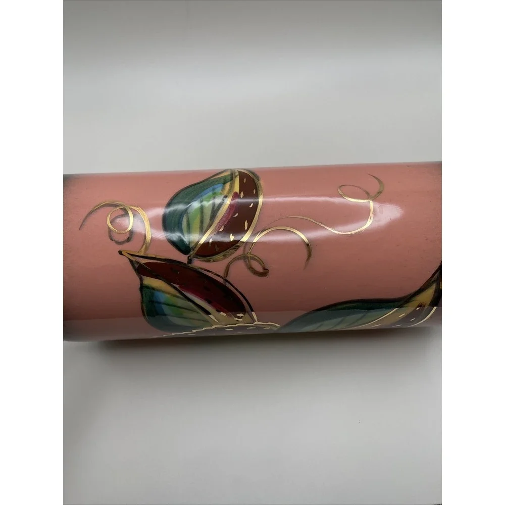 Vintage Midcentury Enchanto California Art Pottery Vase Leaves MCM 50s‎ 1950s